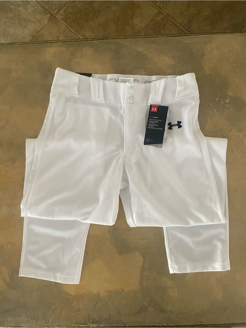 Youth White Baseball Pants